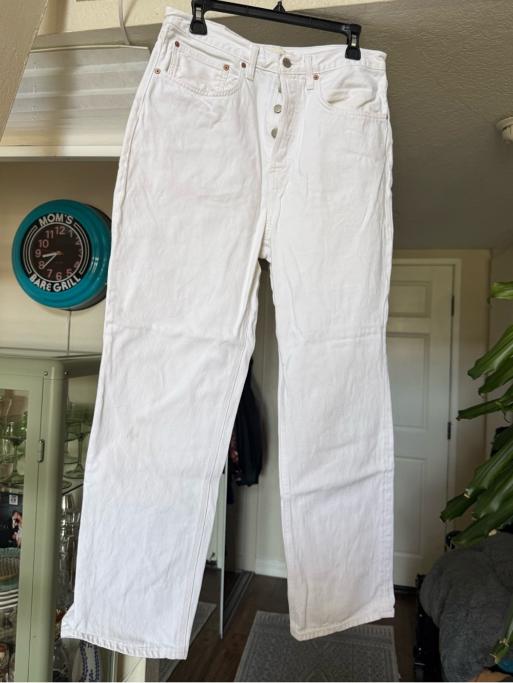 Denim Forum - The Joni High Rise Loose 29L - White